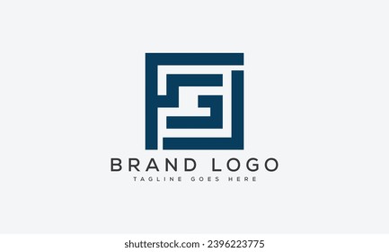 Buchstaben FG Logo Design Vektordesign für Marke.