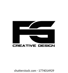 vector de diseño de icono del logotipo FG de la letra. ilustración vectorial de logotipo monográfico