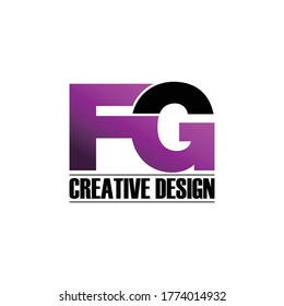 Letter FG logo icon design vector. monogram logo vector illustration