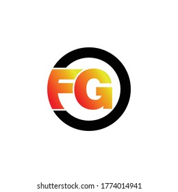 vector de diseño de icono del logotipo FG de la letra. ilustración vectorial de logotipo monográfico