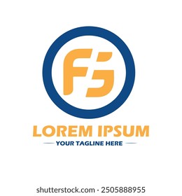  letter fg logo on a white background