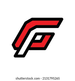Diseño de logotipo de monograma FG