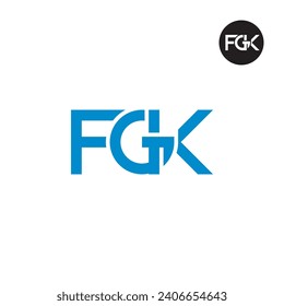 Diseño de logotipo de monograma FGK
