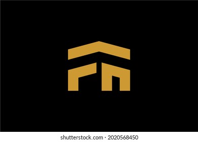 Vector de diseño del logotipo de la letra FH. Símbolo del signo de monograma de FH.