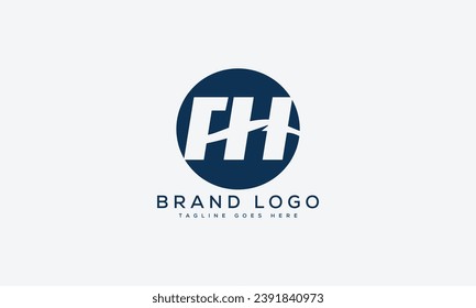 letter FH logo design vector template design for brand.