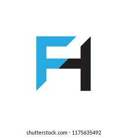 letter fh logo vector