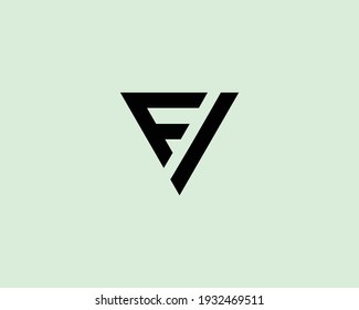 plantilla de vector de diseño de logotipo fi y if