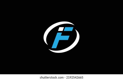  Letra FI, plantilla de vector de diseño de logotipo IF 