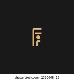Letter FI logo icon design template elements
