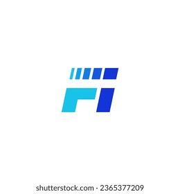 imagen vectorial del logotipo de fi de letra