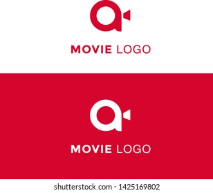 letter a film logo,a movie logo,a film logo design