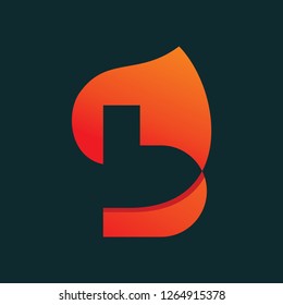 Letter Fire B Logo Stock Vector (Royalty Free) 1264915378 | Shutterstock