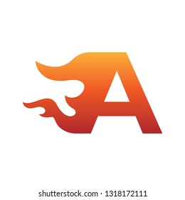 Letter Fire Logo  Illustration, Vector.
