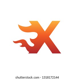 Letter Fire Logo  Illustration, Vector.