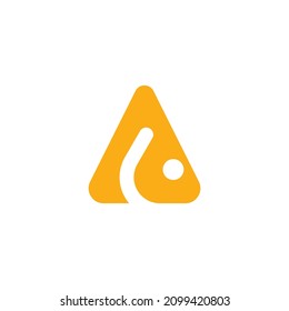 Letter A Fish Logo Design