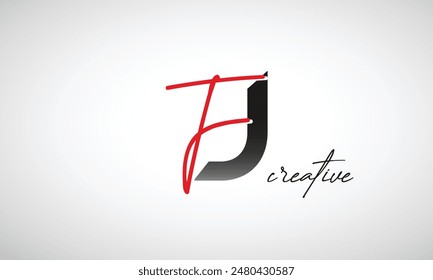 Letter FJ Creative Clean Logo Design