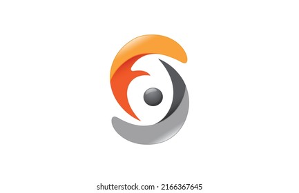 Letter FJ Waves Illustration Logo Vector