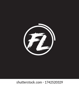 Letter FL logo icon flat and vector design template.
