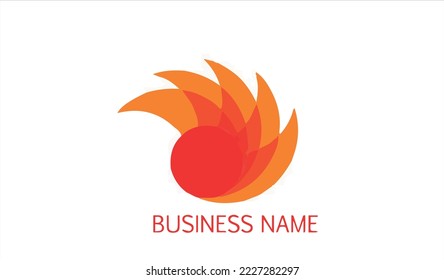 LETTER FLAME LOGO ICON ANDE VECTOR