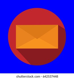 letter flat icon,vector illustration