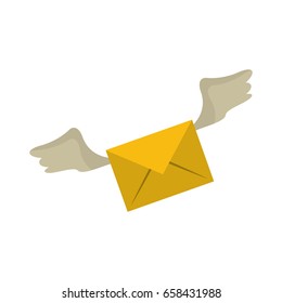 letter flat illustration