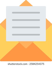 Letter Flat Illustration Vector Design