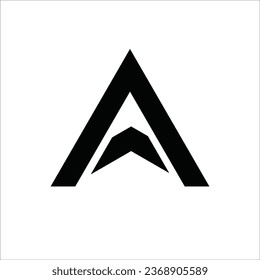 A letter flat modern brand unique logo design