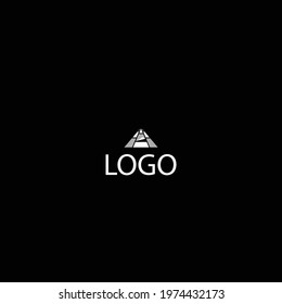 letter A floor company logo vector 