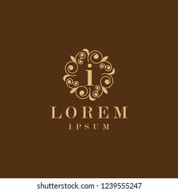 Letter i Floral
