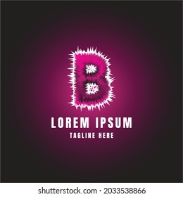 letter fluffy fur alpabeth logo vector image