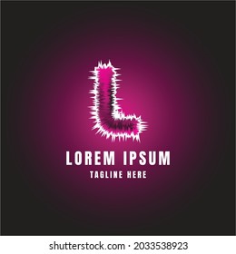 letter fluffy fur alpabeth logo vector image