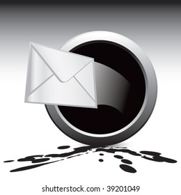 letter flying out of hole