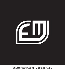 Letter FM logo design template in modern style. Vector illustration monogram suitable for business, corporate branding, professional identity, technology, finance, and company logo icon.