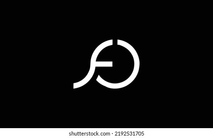 Letter Fo Logo Alphabet Design Icon Stock Vector (Royalty Free ...