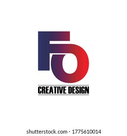 Letter FO logo icon design vector. monogram logo vector illustration