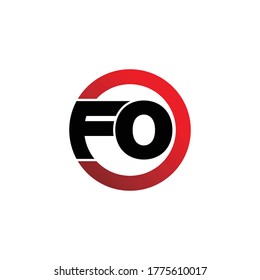 Letter FO logo icon design vector. monogram logo vector illustration