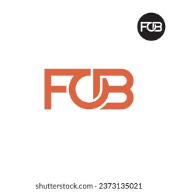 Diseño de logotipo de monograma FOB