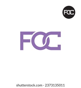 Letter FOC Monogram Logo Design