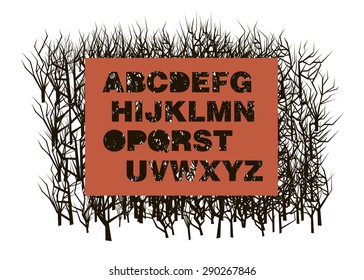 letter font alphabet vector text design triangle