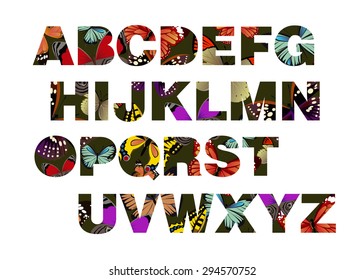 letter font alphabet vector text design triangle