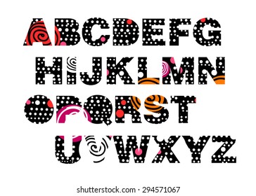 letter font alphabet vector text design triangle