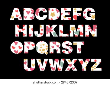 letter font alphabet vector text design triangle