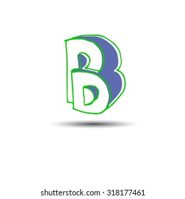 letter font alphabet vector text design triangle