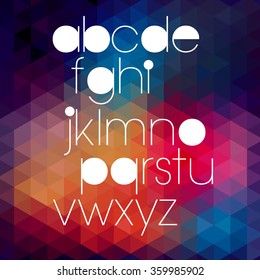 letter font alphabet vector text design triangle