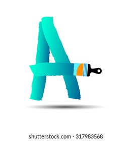 letter font alphabet vector typography calligraphy lettering