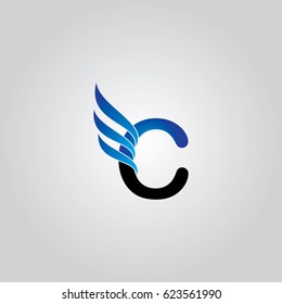 letter font C icon logo 