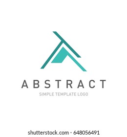 letter a font logo design isolated on white background for business visual identity