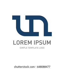 letter font logo design isolated on white background for business visual identity