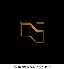 letter font T luxury icon to logo company