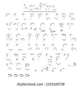 letter font thai